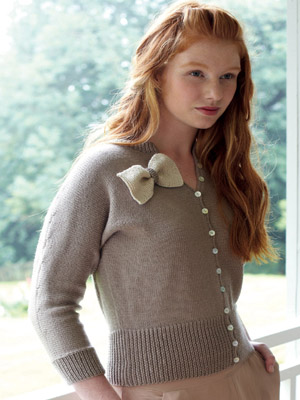 Cardigan with Bow